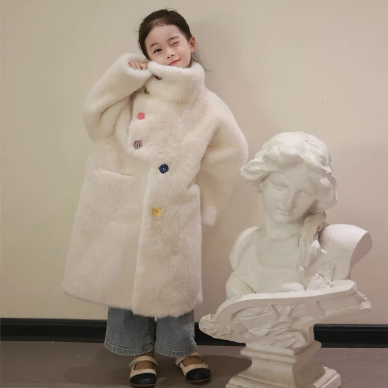 【100-170cm】毎日着たくなる 新作 ガーリッシュ セレブリティ あったか ふわふわ 女の子 コート