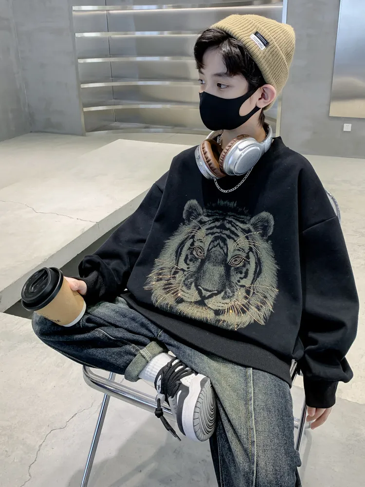 【120-170cm】超人気商品 ファッション カッコイイ カジュアル 男の子 トレーナー