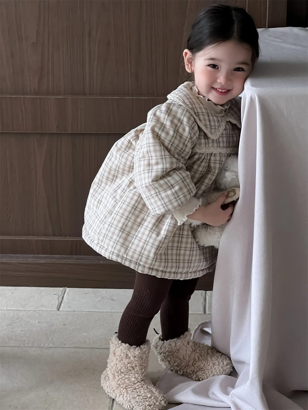 【73-100cm】大人気 女の子 おしゃれ 可愛い 肌に優しい お出かけ 防寒 ワンピース