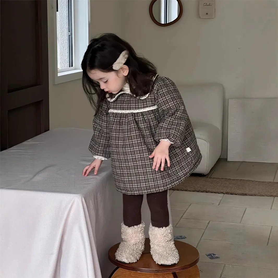 【73-100cm】大人気 女の子 おしゃれ 可愛い 肌に優しい お出かけ 防寒 ワンピース