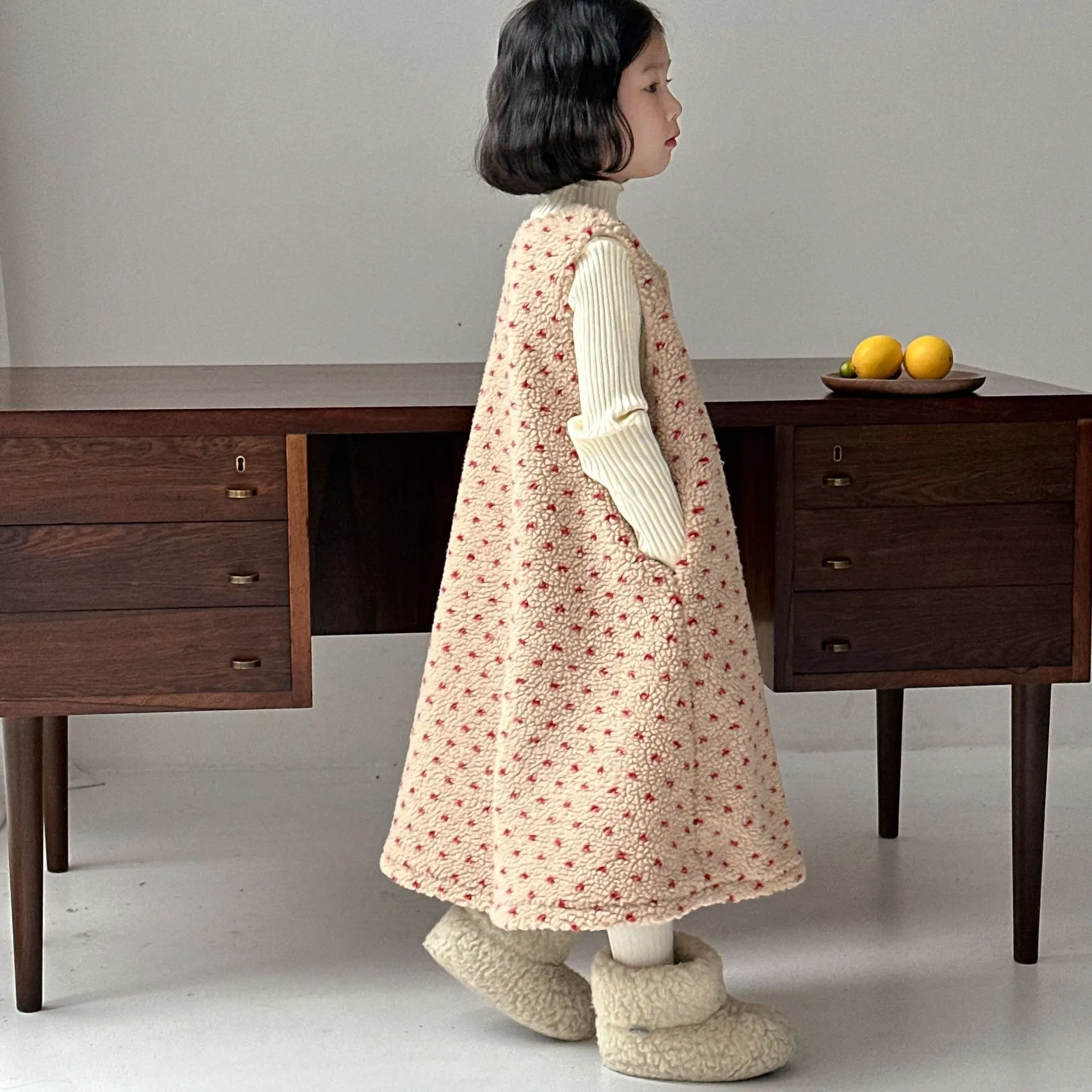 【90-150cm】絶対流行 品質満点 スウィート ガーリッシュ  可愛い ノースリーブ 女の子 ワンピース