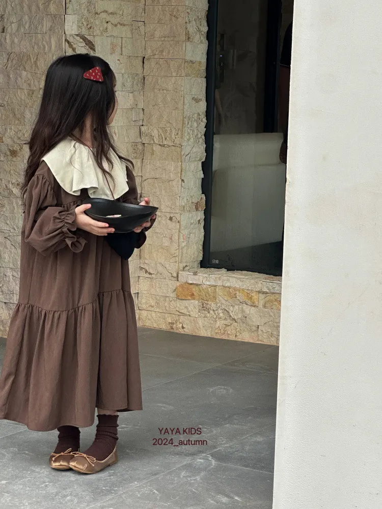 【90-140cm】絶対後悔しない シンプル ナチュラル ゆったり 女の子 長袖 ワンピース