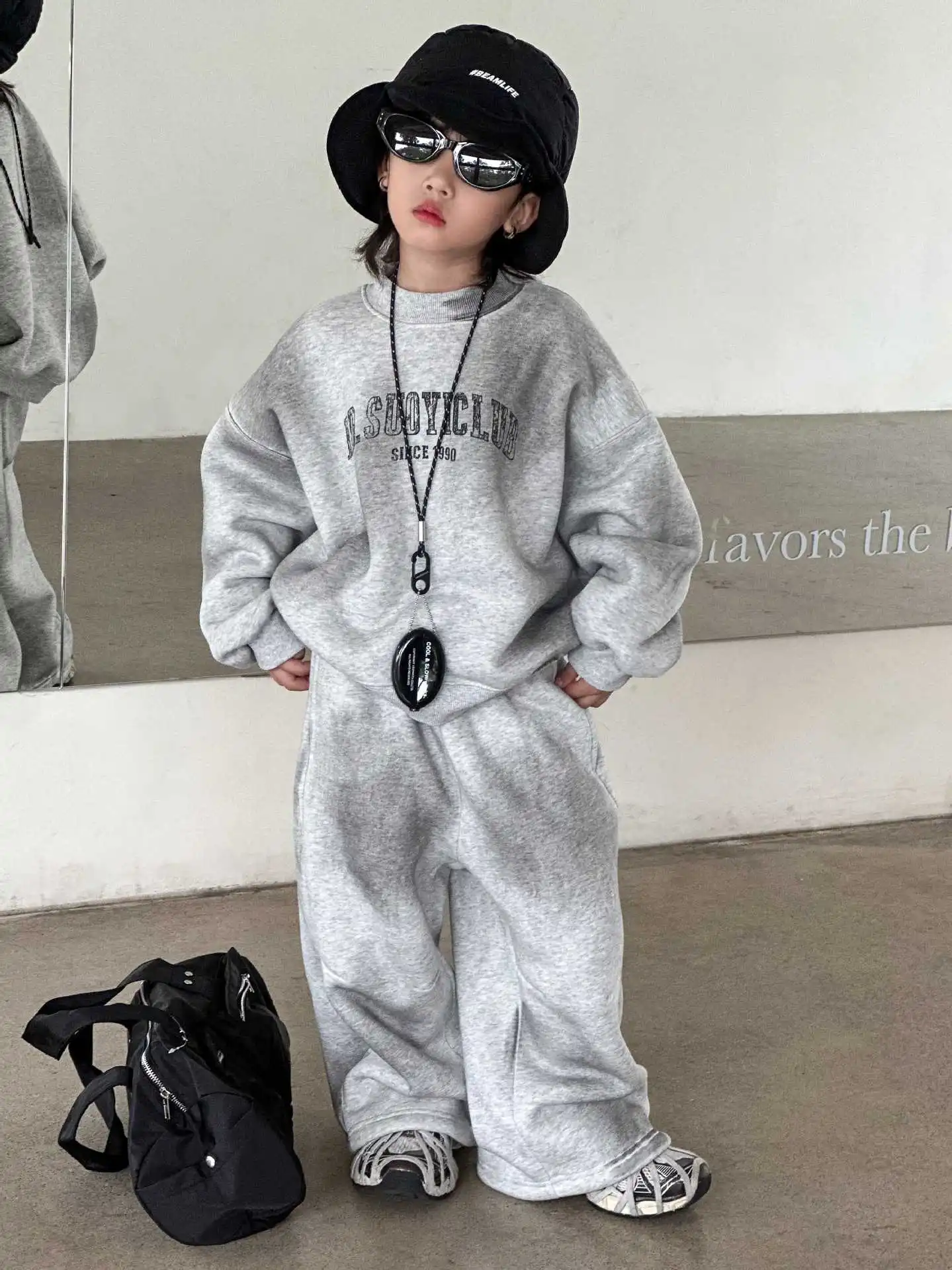 【100-150cm】二点セット 着心地良い トレンド 合わせやすい 人気 カッコイイ トップス+ボトムス セットアップ