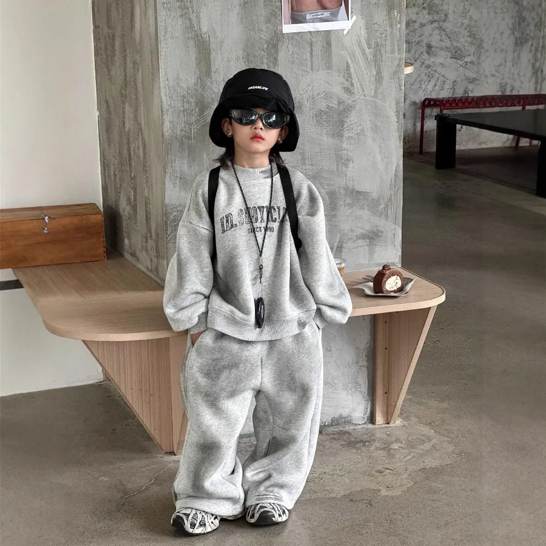 【100-150cm】二点セット 着心地良い トレンド 合わせやすい 人気 カッコイイ トップス+ボトムス セットアップ