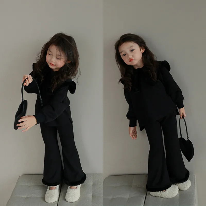 【90-140cm】二点セット 大活躍 スウィート フェミニン 女の子 トップス＋ボトムス セットアップ