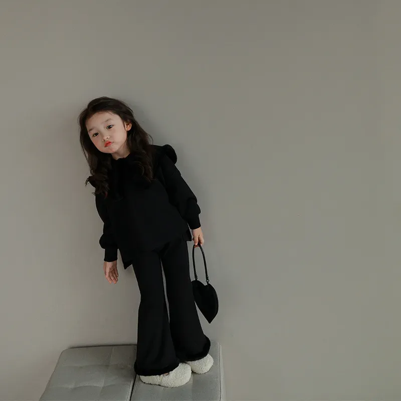 【90-140cm】二点セット 大活躍 スウィート フェミニン 女の子 トップス＋ボトムス セットアップ