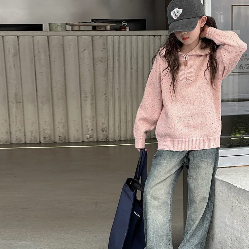 【120-170cm】絶対見逃さないで 大人気 ゆったり 合わせやすい 女の子 ニット セーター