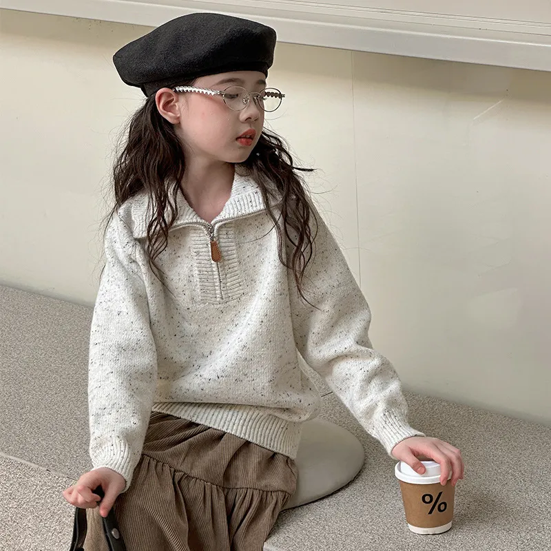 【120-170cm】絶対見逃さないで 大人気 ゆったり 合わせやすい 女の子 ニット セーター