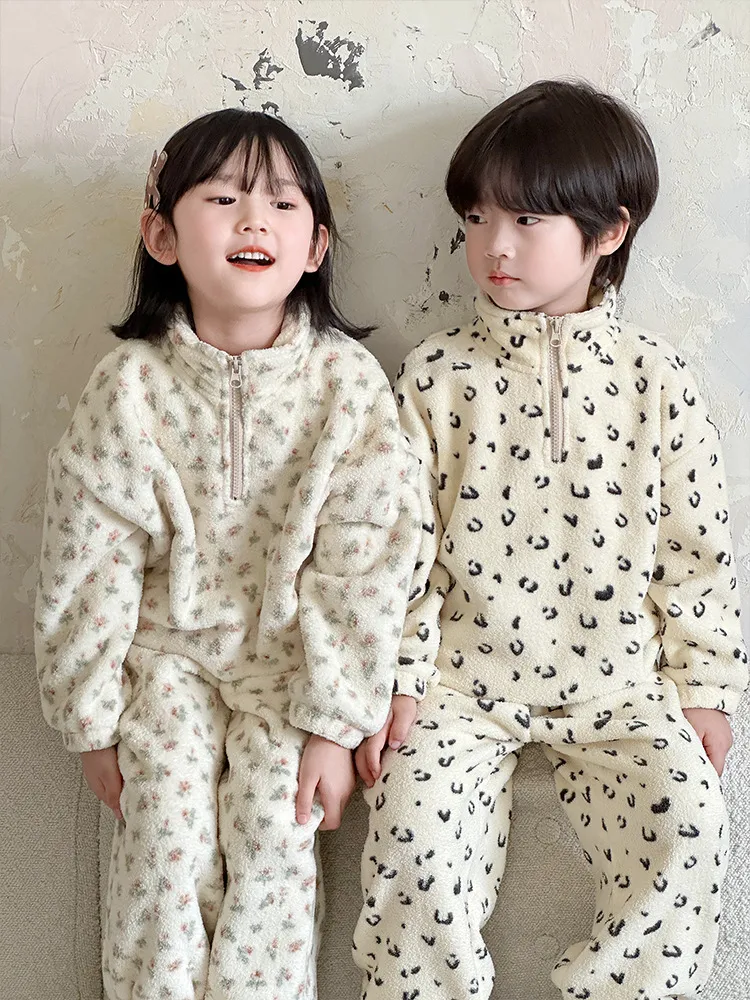 【90-160cm】超人気 ふわふわ 着心地良い トレンド スタンドネック 肌触り良い ルームウェア