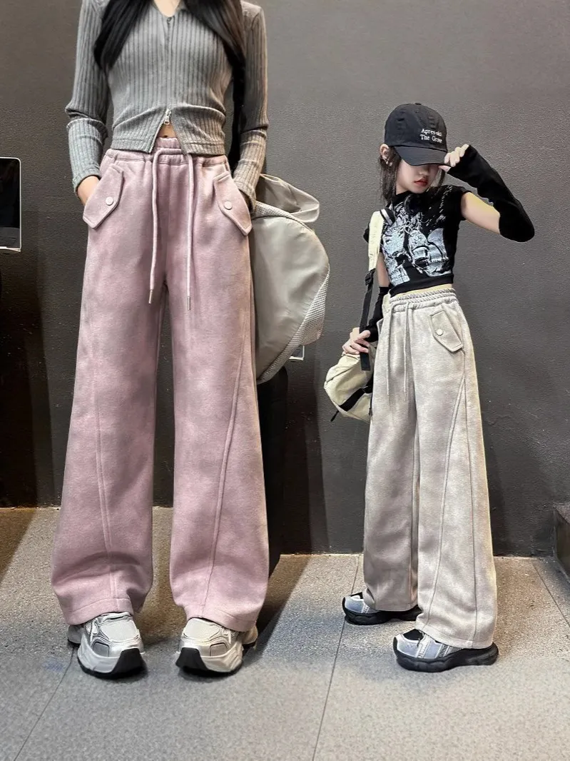 【120-170cm】よく売れる 履きやすい カジュアル おしゃれ ルーズ 合わせやすい 長ズボン