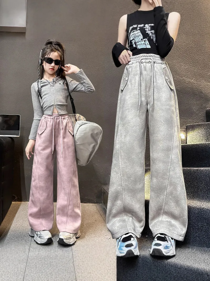 【120-170cm】よく売れる 履きやすい カジュアル おしゃれ ルーズ 合わせやすい 長ズボン