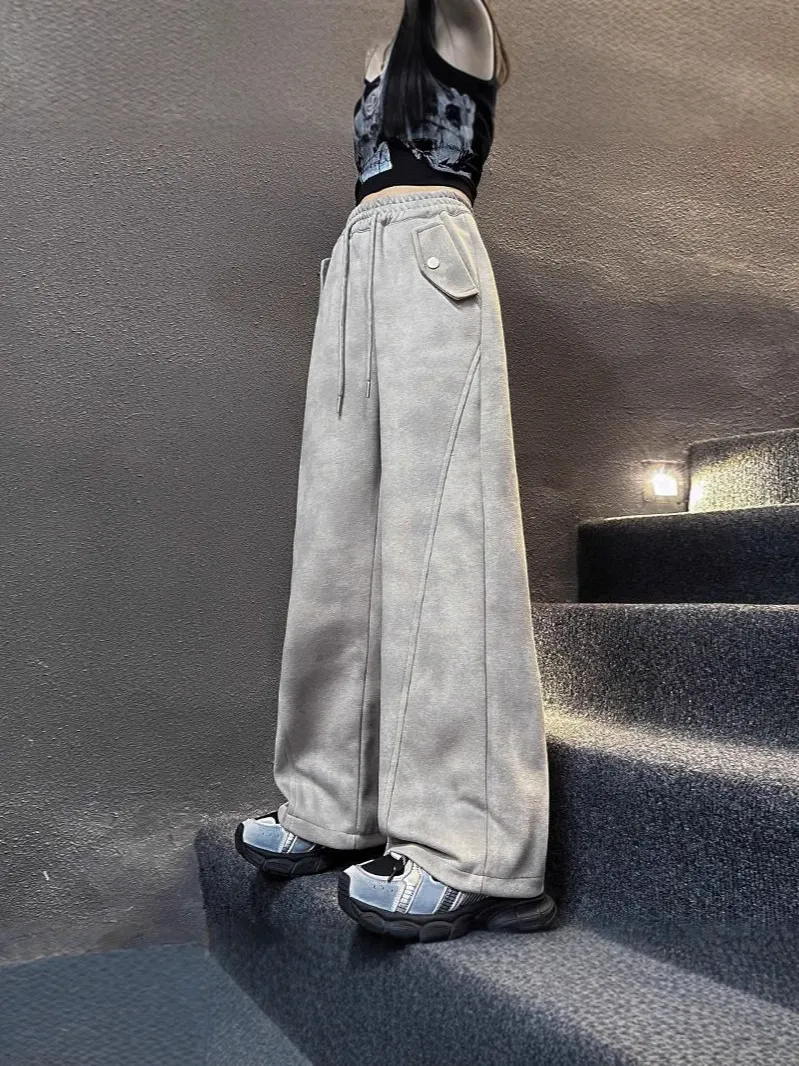 【120-170cm】よく売れる 履きやすい カジュアル おしゃれ ルーズ 合わせやすい 長ズボン