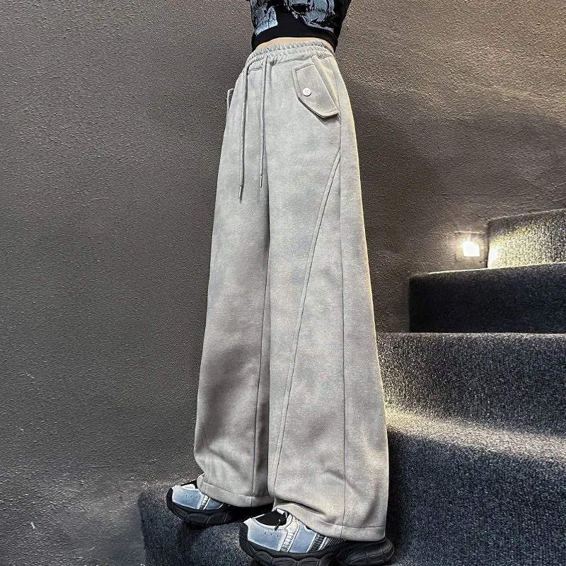 【120-170cm】よく売れる 履きやすい カジュアル おしゃれ ルーズ 合わせやすい 長ズボン
