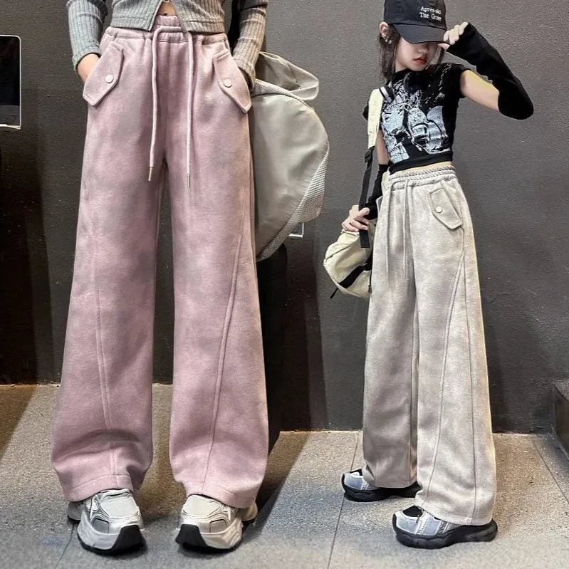 【120-170cm】よく売れる 履きやすい カジュアル おしゃれ ルーズ 合わせやすい 長ズボン