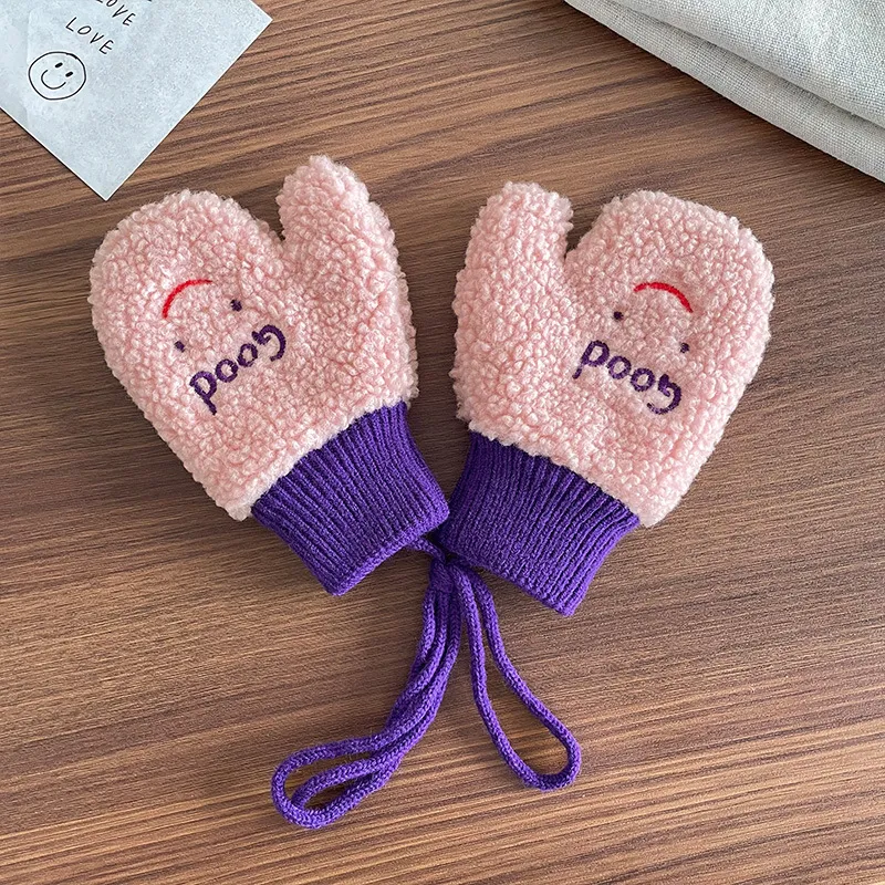 【激安1円！！】絶対見逃さないで 売れ筋 可愛い 防寒 カラフル もこもこ 子供 手袋