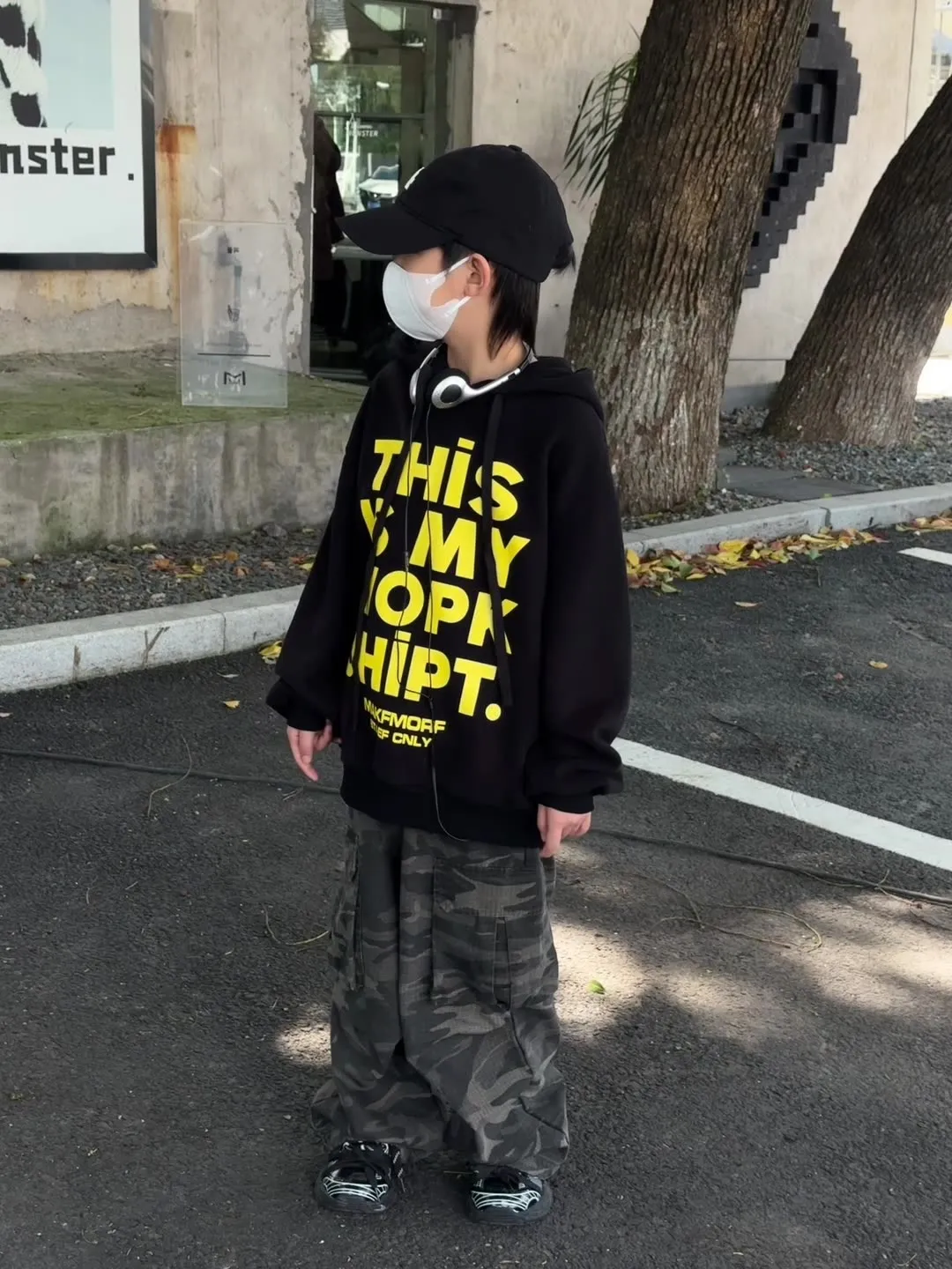 【100-160cm】大好評 カジュアル アルファベット フード付き トレンド 人気 パーカー