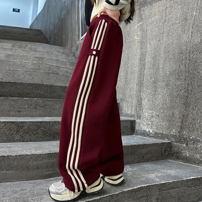 【120-170cm】よく売れる 女の子 カジュアル 履きやすい トレンド ワイドパンツ
