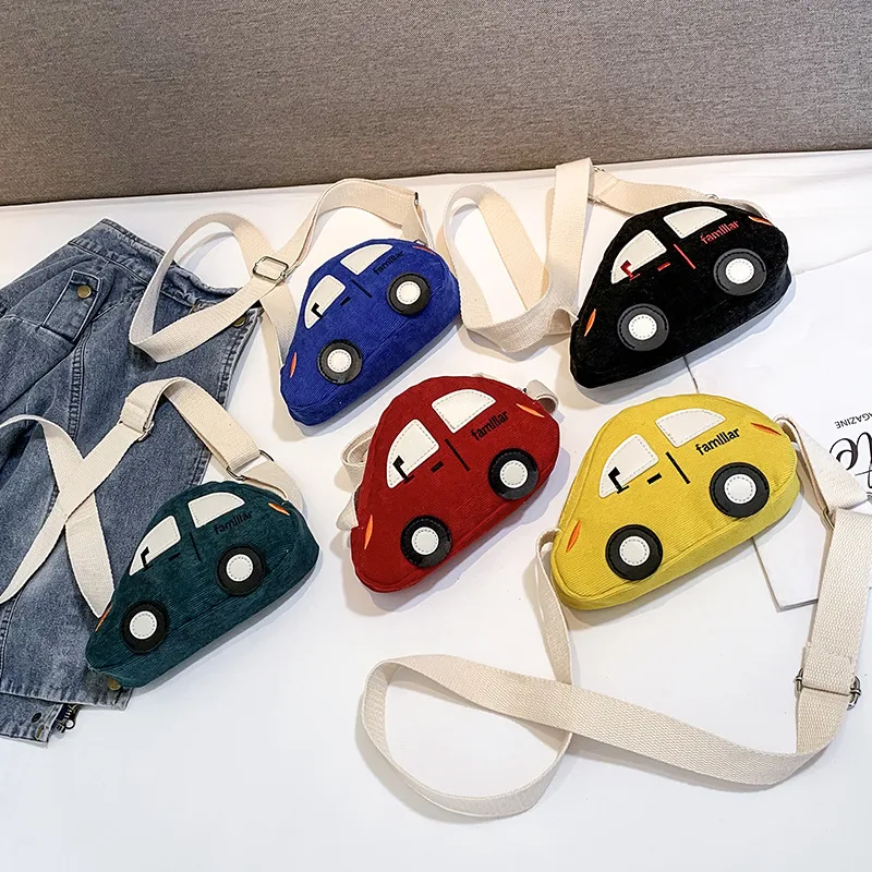 【激安1円!!】絶対欲しい 大人気 車柄 キュート お出かけ 子供 バッグ